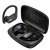 Wireless Earbuds Occiam Bluetooth Headphones 48H Play Back Earphones in Ear Waterproof with Microphone LED Display for Sports Running Workout Black