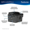 Brother Premium MFC-L2690DW Series Compact Monochrome All-in-One Laser Printer
