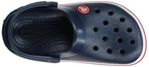 Crocs Kids' Crocband Clog , Navy/Red, 8 Toddler