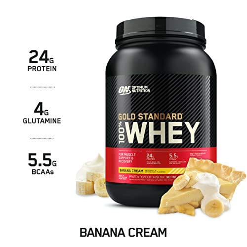 Optimum Nutrition Gold Standard 100% Protein Powder, 2 Pound (Packaging May Vary) Whey Banana Cream