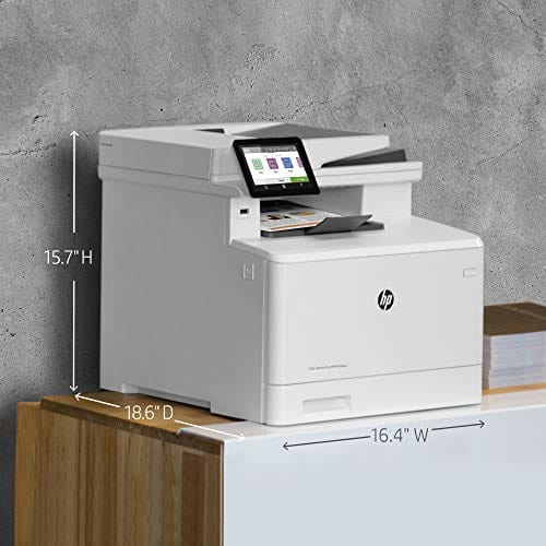 HP Color LaserJet Pro Multifunction M479fdw Wireless Laser Printer with One-Year, Next-Business Day, Onsite Warranty, Works with Alexa (W1A80A) , White