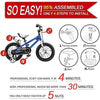 RoyalBaby Kids Bike Boys Girls Freestyle BMX Bicycle with Training Wheels Gifts for Children Bikes 12 Inch Blue