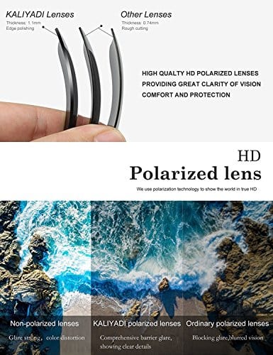 Polarized Sunglasses for Men and Women Semi-Rimless Frame Driving Sun glasses 100% UV Blocking