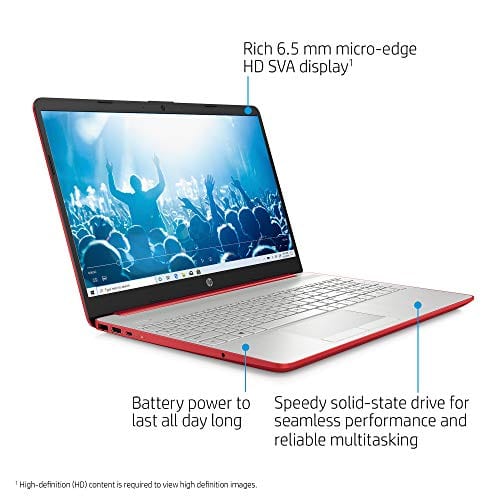 Newest HP Pavilion Intel Pentium Silver N5000 4GB 128GB SSD Windows 10 Laptop Red
