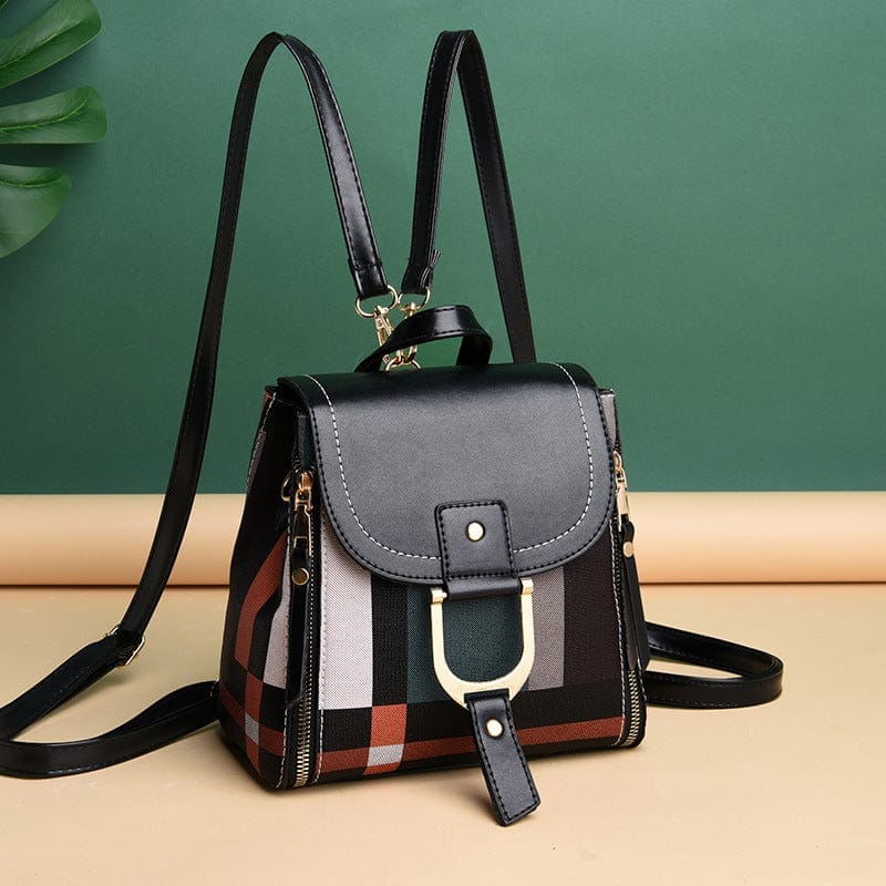 Women Grid Backpacks Female School Bag Girls, Travel Bag