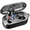 TOZO T10 Bluetooth 5.0 Wireless Earbuds with Wireless Charging Case IPX8 Waterproof Stereo Headphones in Ear Built in Mic Headset Premium Sound with Deep Bass for Sport Black