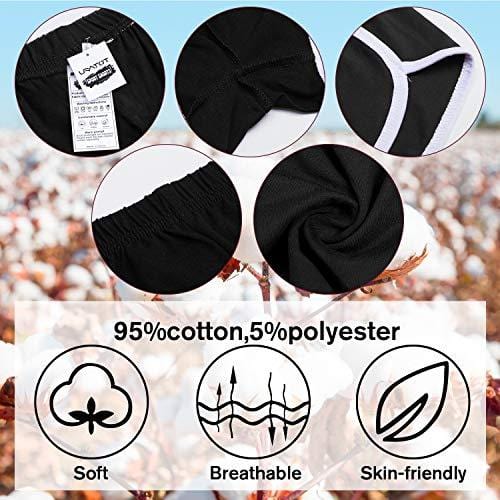 URATOT 2 Pack Cotton Sport Shorts Yoga Dance Short Pants Summer Athletic Shorts Black, Dark Grey