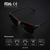 Polarized Sunglasses for Men and Women Semi-Rimless Frame Driving Sun glasses 100% UV Blocking