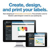 4 x 2 Rectangle Mailing Labels - Permanent, White Matte - Address, Shipping, Gift Labels - Pack of 100 Labels, 10 Sheets - Inkjet/Laser Printers - Online Labels