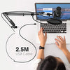 FIFINE Studio Condenser USB Microphone Computer PC Microphone Kit with Adjustable Scissor Arm Stand Shock Mount for Instruments Voice Overs Recording Podcasting YouTube Karaoke Gaming Streaming-T669