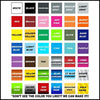 MX & ATV Number Plate Decals | Set of 3 Multicolored Race Numbers | You Pick Your Number & Colors