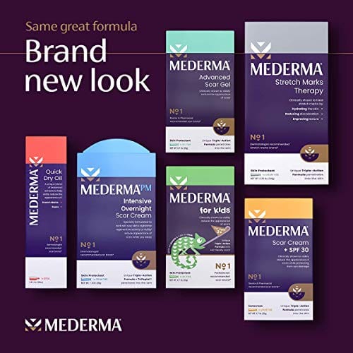 Mederma Advanced Scar Gel - 1x Daily: Use less, save more - Reduces the Appearance of Old & New Scars - #1 Doctor & Pharmacist Recommended Brand for Scars - 0.7 ounce, 0.7 Ounce