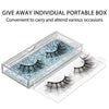 DYSILK 5 Pairs 6D Mink Eyelashes Faux Cross Fluffy Natural Look False Eyelashes Wispies Long Extension Eyelashes Pack Makeup
