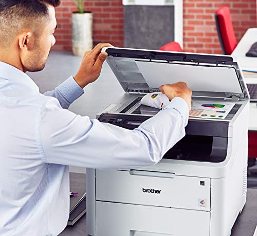 Brother HL-L3290CDW Compact Digital Color Printer Providing Laser Printer Quality Results with Convenient Flatbed Copy & Scan, Wireless Printing and Duplex Printing, Amazon Dash Replenishment Ready