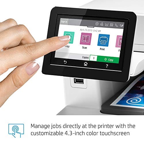 HP Color LaserJet Pro Multifunction M479fdw Wireless Laser Printer with One-Year, Next-Business Day, Onsite Warranty, Works with Alexa (W1A80A) , White