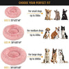 Active Pets Plush Calming Dog Bed, Washable Donut Dog Bed for Small Dogs, Medium & Large, Anti Anxiety Dog Bed, Soft Fuzzy Calming