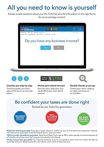 Intuit TurboTax Home & Business 2018 Tax Preparation Software