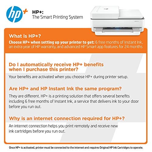 HP ENVY 6455e All-in-One Wireless Color Printer, with bonus 6 months free Instant Ink with HP+ (223R1A)