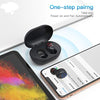 Kurdene Wireless Earbuds,Bluetooth Earbuds with Charging Case Bass Sounds IPX8 Waterproof Sports Headphones with Mic Touch Control 24H Playtime -Black