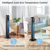 2021 PELONIS 42 Inch Oscillating Tower Fan with Aromatherapy Diffuser, Remote Control, 5 Speed Settings with 3 Modes, Programmable 4H Timer, 45 Watts, Power Off Memory and LED Display, Black