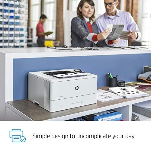 HP LaserJet Pro M404dn Monochrome Laser Printer with Built-In Ethernet & Double-Sided Printing - Built-in Ethernet (W1A53A)