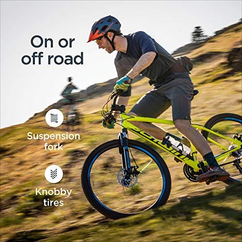 Schwinn High Timber ALX Youth/Adult Mountain Bike, Aluminum Frame and Disc Brakes, 26-Inch Wheels, 21-Speed, Red