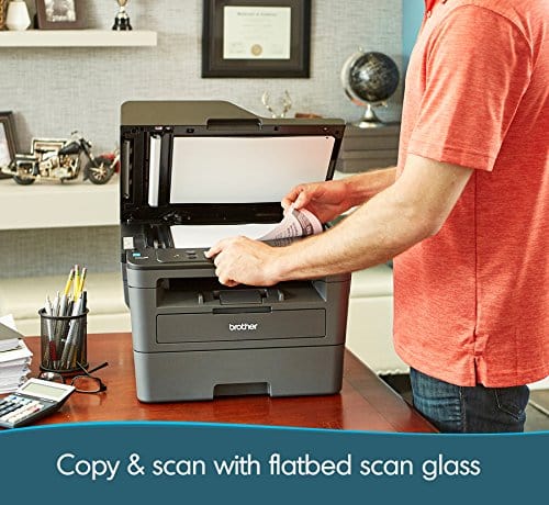 Brother Monochrome Laser Printer, Compact Multifunction Printer and Copier, DCPL2550DW, Amazon Dash Replenishment Ready, Black