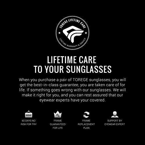 Torege Polarized Sports Sunglasses With 3 Interchangeable Lenes for Men Women Cycling Running Driving Fishing Golf Baseball Glasses TR002 UPGRADE(Black Red &Red lens)