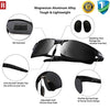 ROCKNIGHT Driving Polarized Sunglasses Men UV400 HD Glasses Sport Boating Biking