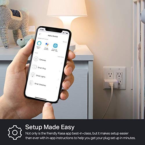 Kasa Smart Plug HS103P2, Smart Home Wi-Fi Outlet Works with Alexa, Echo, Google Home & IFTTT, No Hub Required, Remote Control,15 Amp,UL Certified, 2-Pack