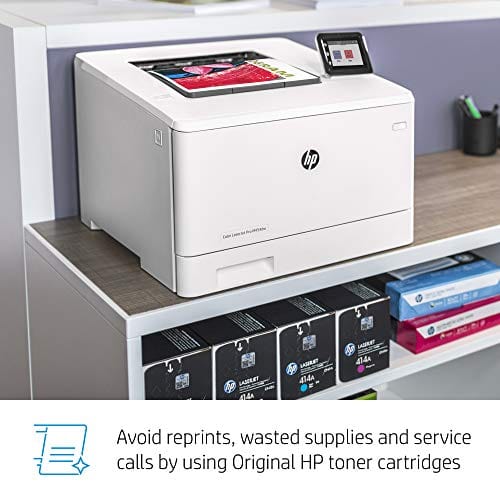 HP Color LaserJet Pro M454dw Wireless Laser Printer, Double-Sided & Mobile Printing, Security Features (W1Y45A)