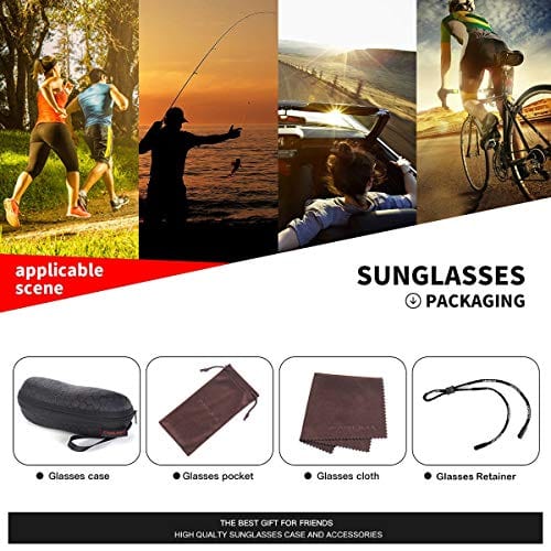 Sports Polarized Sunglasses For Men Cycling Driving Fishing 100% UV Protection