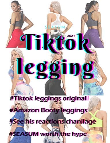 SEASUM Women's High Waist Yoga Pants Tummy Control Slimming Booty Leggings Workout Running Butt Lift Tights S