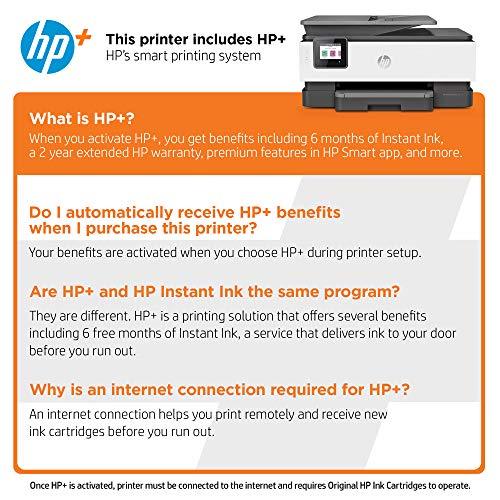 HP OfficeJet Pro 8025e All-in-One Wireless Color Printer for home office, with bonus 6 months free Instant Ink with HP+ (1K7K3A)
