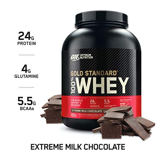 Optimum Nutrition Gold Standard 100% Whey Protein Powder, Extreme Milk Chocolate, 5 Pound (Packaging May Vary)