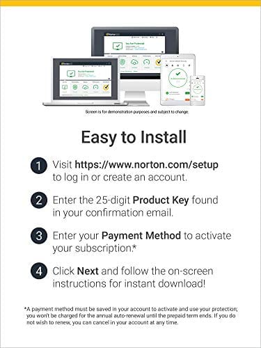 Products Norton 360 Deluxe 2021 – Antivirus software for 5 Devices with Auto Renewal - Includes VPN, PC Cloud Backup & Dark Web Monitoring