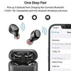 TOZO T6 True Wireless Earbuds Bluetooth Headphones Touch Control with Wireless Charging Case IPX8 Waterproof Stereo Earphones in-Ear Built-in Mic Headset Premium Deep Bass for Sport Black