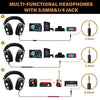 OneOdio Wired Over Ear Headphones Studio Monitor & Mixing DJ Stereo Headsets with 50mm Neodymium Drivers and 1/4 to 3.5mm Audio Jack for AMP Computer Recording Phone Piano Guitar Laptop - Black