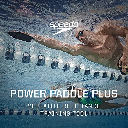 Speedo Unisex-Adult Swim Training Power Plus Paddles White, X-Large