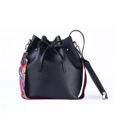DAUNAVIA Women bag with Colorful Strap Bucket | Foofster LLC