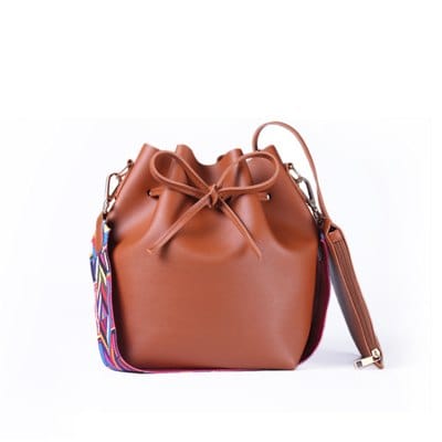 DAUNAVIA Women bag with Colorful Strap Bucket | Foofster LLC