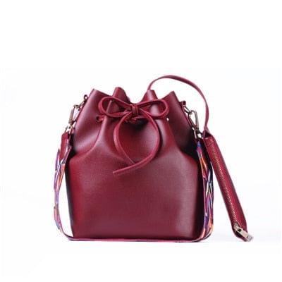 DAUNAVIA Women bag with Colorful Strap Bucket | Foofster LLC