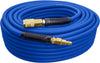 E1450PVCR 1/4" X 50' PVC / Rubber Hybrid Air Hose with Brass 1/4" NPT Industrial Fitting and Universal Quick Connect Coupler