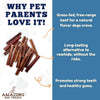 - 6 Inch Medium Size Bully Sticks (25 Count) - Bulk Bully Sticks for Dogs - No Hide Bully Stick Dog Bones