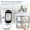 Baby Monitor with Two Way Video Call, 1080P HD Wifi Cameras W/ 2.8” Screen for Home Security/Baby Monitor/Pet Camera, AI Motion Detection&One-Click Call, Full-Color Night Vision for Baby Pet Elderly
