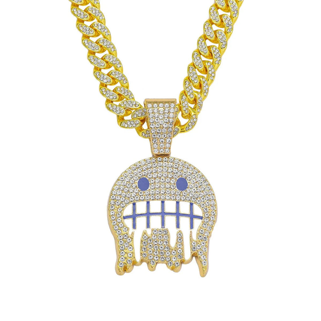 Ice Face Pendant Cuban Chain