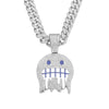 Ice Face Pendant Cuban Chain