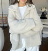 Women's Loose Lapel Furry Coat