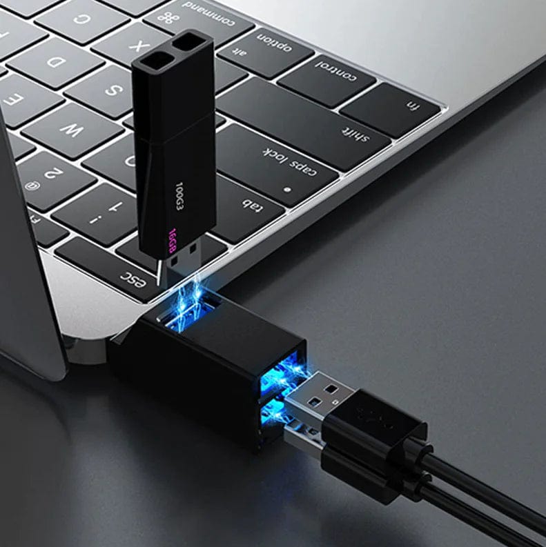 2 Pcs 3 Port USB 3.0 Hub Portable High Speed Splitter Box For PC Notebook Laptop