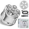 New Bald Men'S Titanium Electric Hair Clipper Razor 6D Magnetic Hair Trimmer Rechargeable Waterproof Facial Repairer